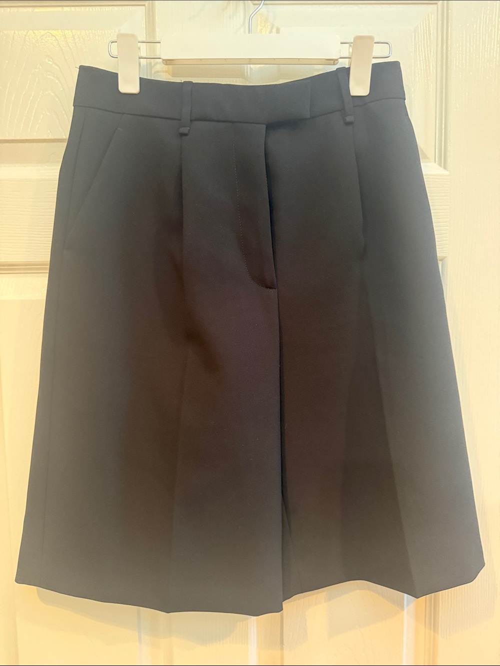 Zara Black Midi A-Line Skirt